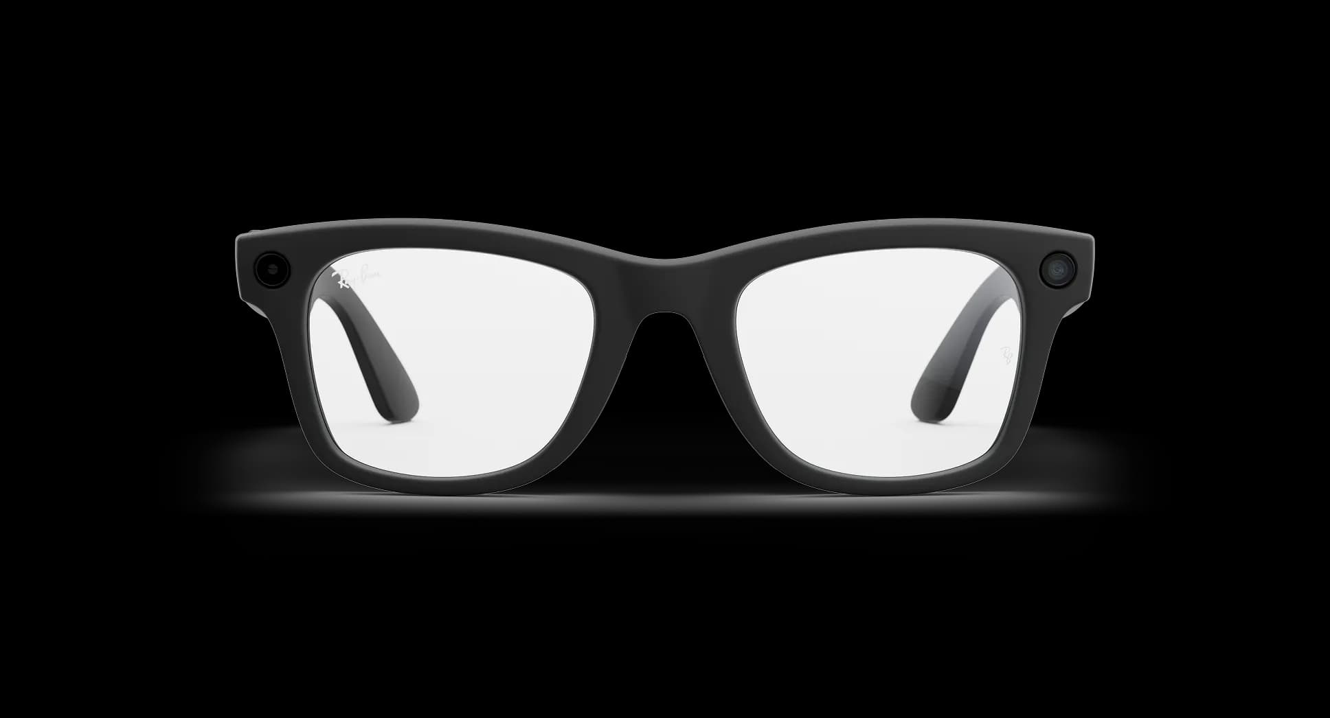 Meta Ray-Ban Meta Wayfarer · Schwarz matt · Klar · Groß