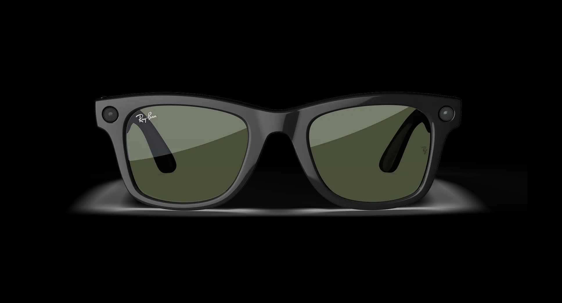 Meta Ray-Ban Meta Wayfarer · Schwarz glänzend · Grün · Standard
