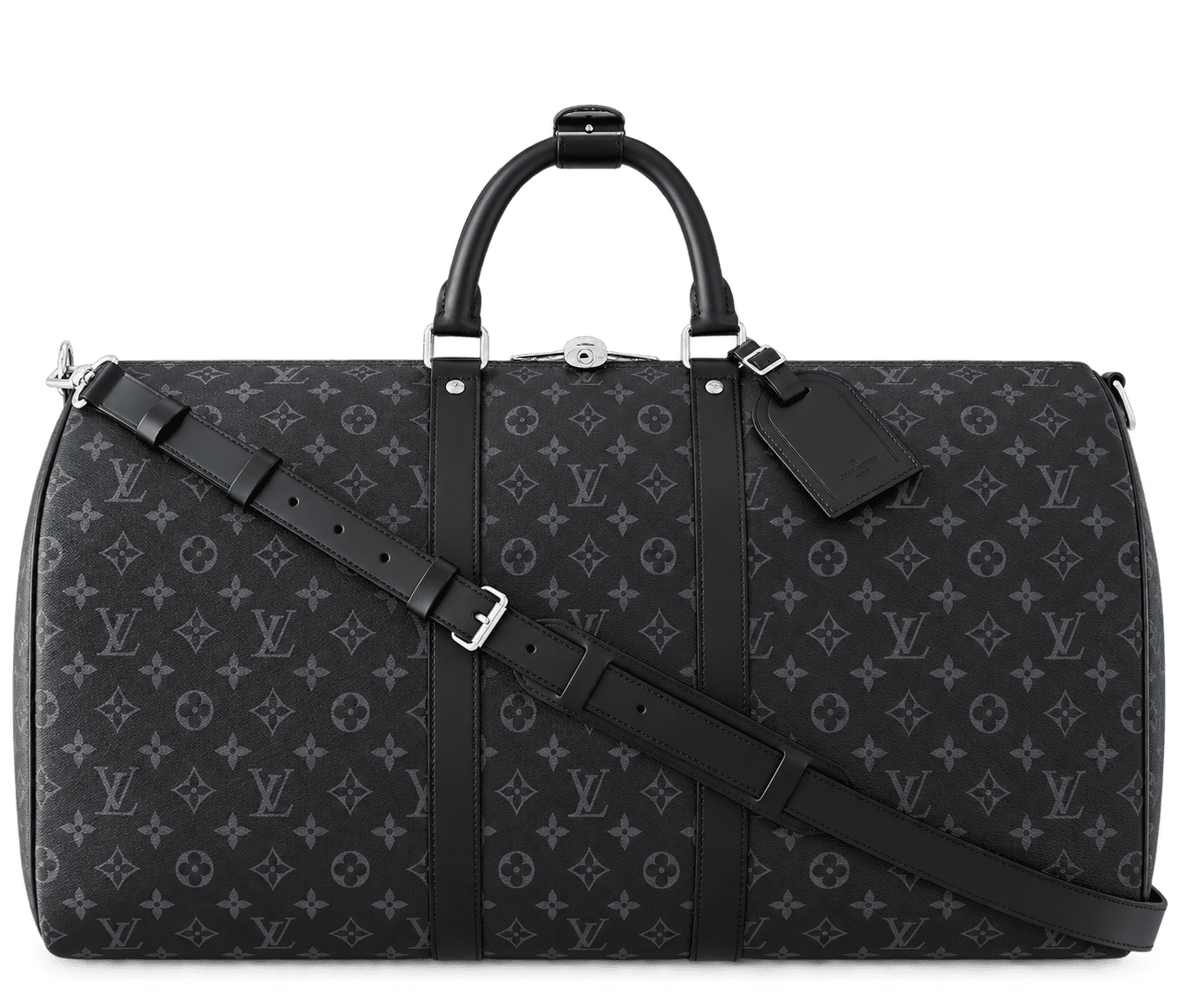 Louis Vuitton Keepall 55 mit Schulterriemen · Ref. M40605 · Monogram Eclipse