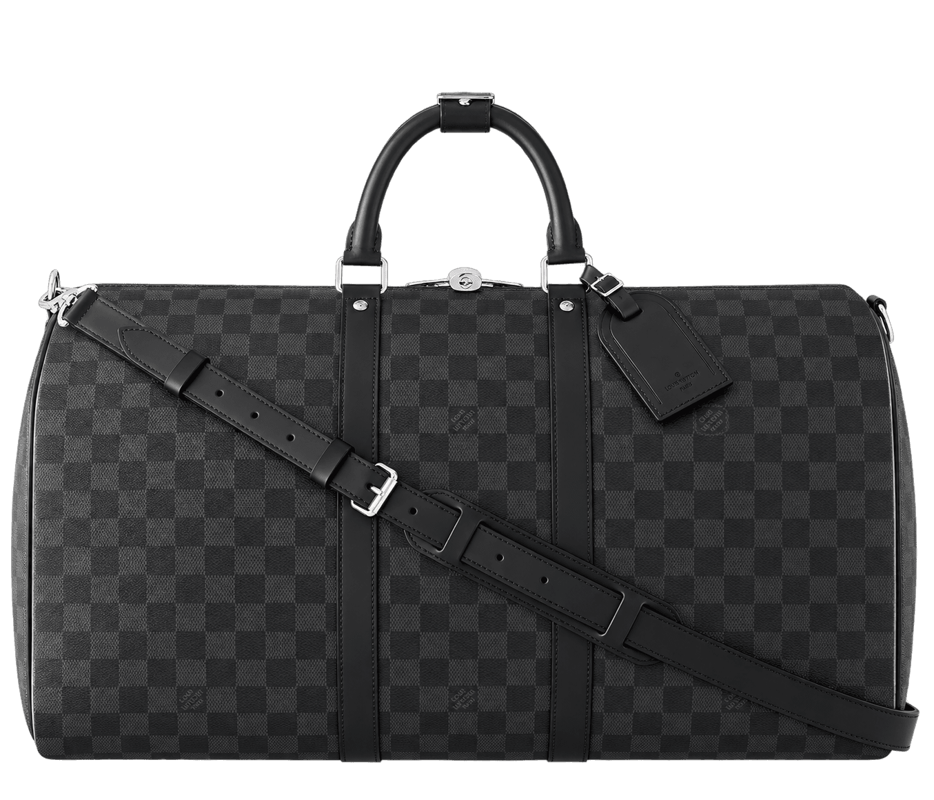Louis Vuitton Keepall 55 mit Schulterriemen · Ref. N41413 · Damier Graphite Canvas